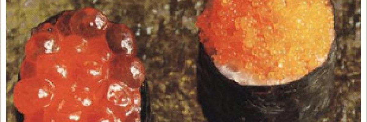 Суші з різних видів ікри