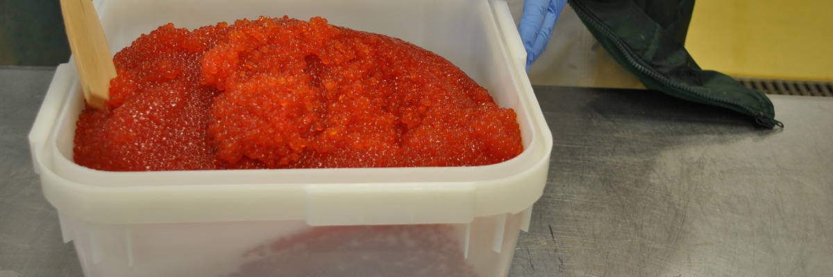 Свіжозасолена ікра. Розфасовка.