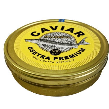 Ікра осетра CAVIAR MALOSSOL PREMIUM, 500г