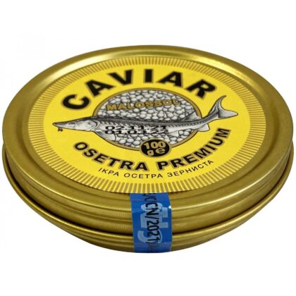 Ікра осетра CAVIAR MALOSSOL PREMIUM, 100г