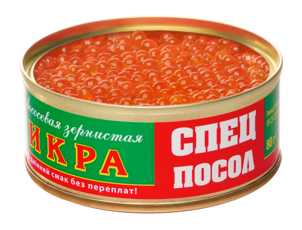 Ікра лососева СПЕЦПОСОЛ 80 г - Зображення 3